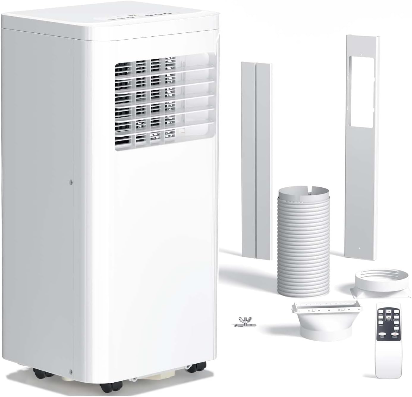 Antarctic Star Portable Air Conditioner 10,000 BTU for Rooms up to 550 Sq. Ft, 4 Modes Portable AC Unit with Cooling, Dehumidifier, Fan & Sleep, Remote Control, 24H Timer & Window Kit for Bedroom