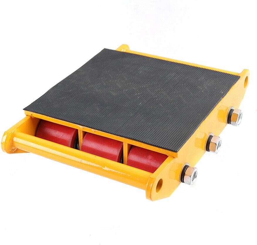 15T Machinery Mover Dolly 33000 lbs Capacity Industrial Skate with 360° Rotation & 9 Rollers HeavyDuty Moving Wheel Kit for Equipment Transport