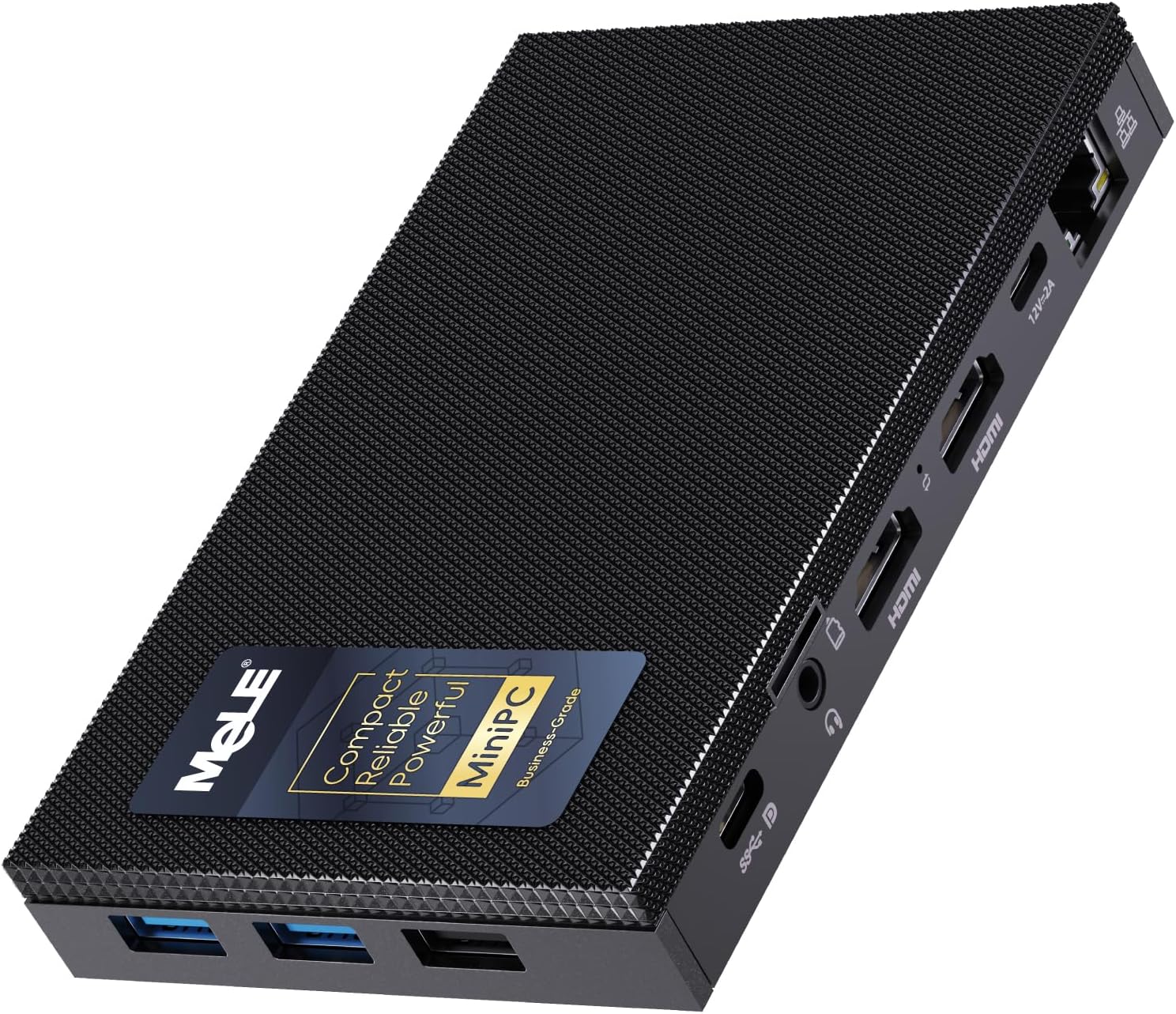MeLE Mini PC Quieter 4C with Windows 11 Pro, Fanless N150 16GB RAM 512GB M.2 SSD Mini Computers, Full-Functional USB-C, 2.4G/5G WiFi, 4K Triple Display on Home, Office, Education, Astrophotography