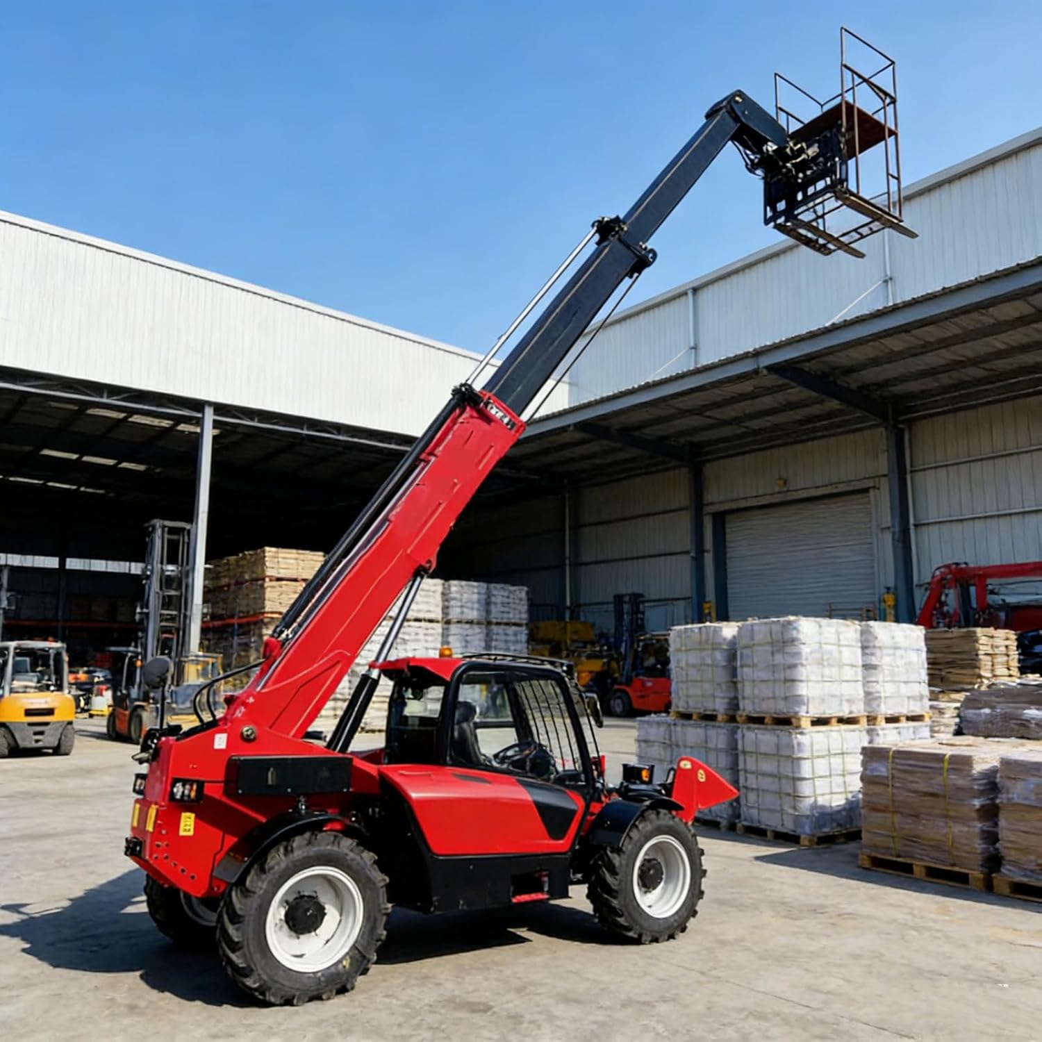 Telescopic Handler Telehandler Forklift Truck for Construction Site Lifting Equipment and Industrial Material Transport