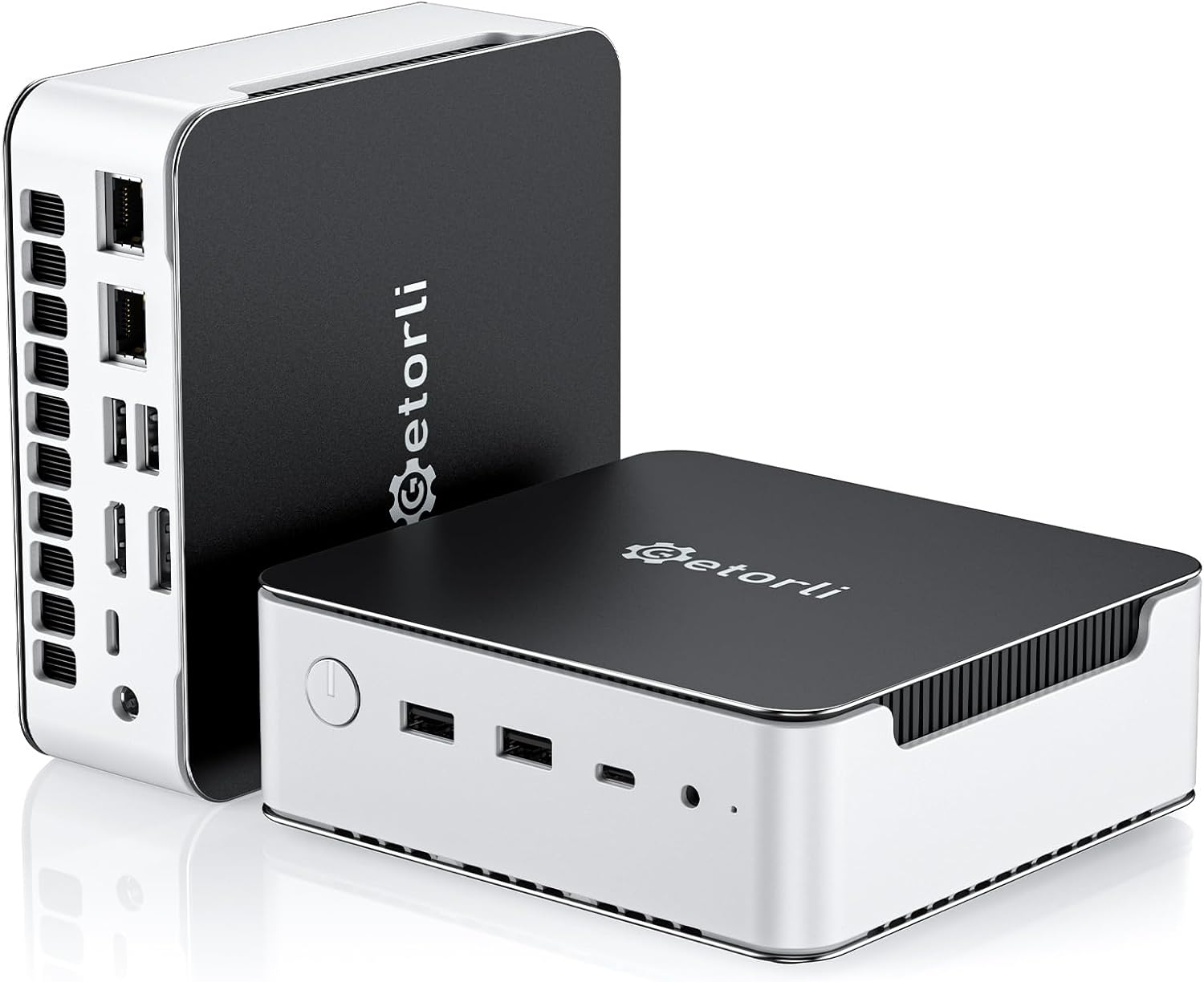 Mini PC, AMD Ryzen 7 H 255(Up to 4.9GHz), 32GB DDR5 & 1TB PCIe 4.0 SSD Micro PC, 4K Quad Display Mini Desktop Computer with Dual 2.5G LAN，WiFi 6 for Home Office/Gaming/Design & Productivity