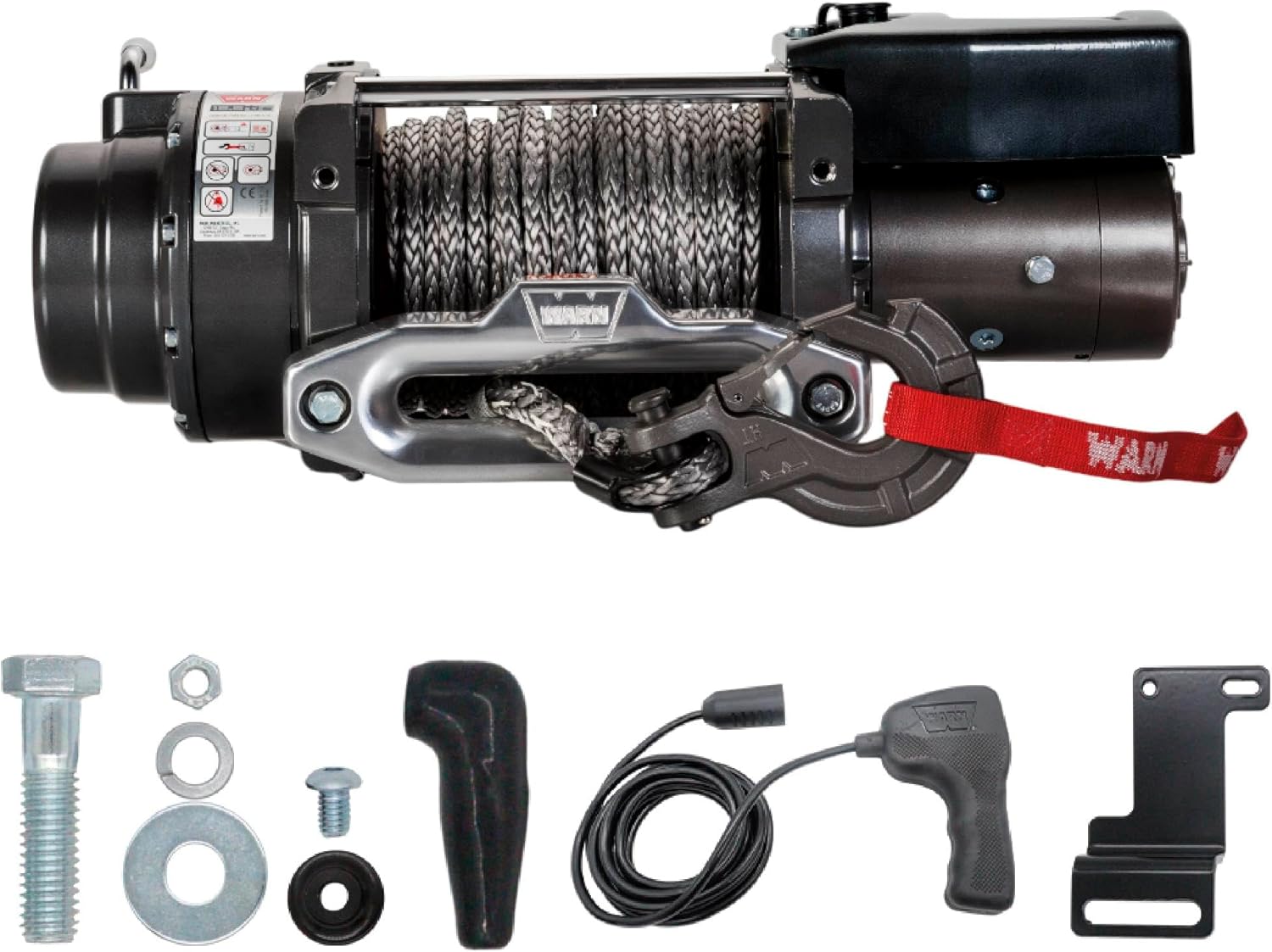 WARN 16.5ti-S Heavyweight Winch – 16,500 lb Pulling Capacity, Synthetic Rope, Advanced Sealed Motor, Waterproof Design, All-Metal Gear Train for Off-Road Recovery & Industrial Use