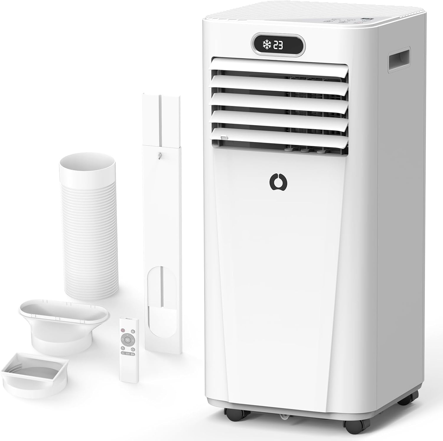 10000Btu Portable Air Conditioners, 4 in 1 Portable AC with Cooling, Dehumidification, Fan, for Medium Rooms (450 Sq.Ft), featuring an Auto-Evaporation System，Silent-Running Standing AC for Bedrooms