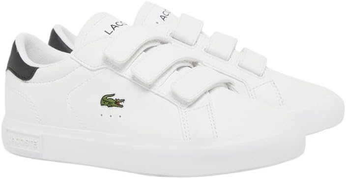Lacoste Unisex-Child Children's Powercourt Sneaker, Eclipse Blue/Cork, 1