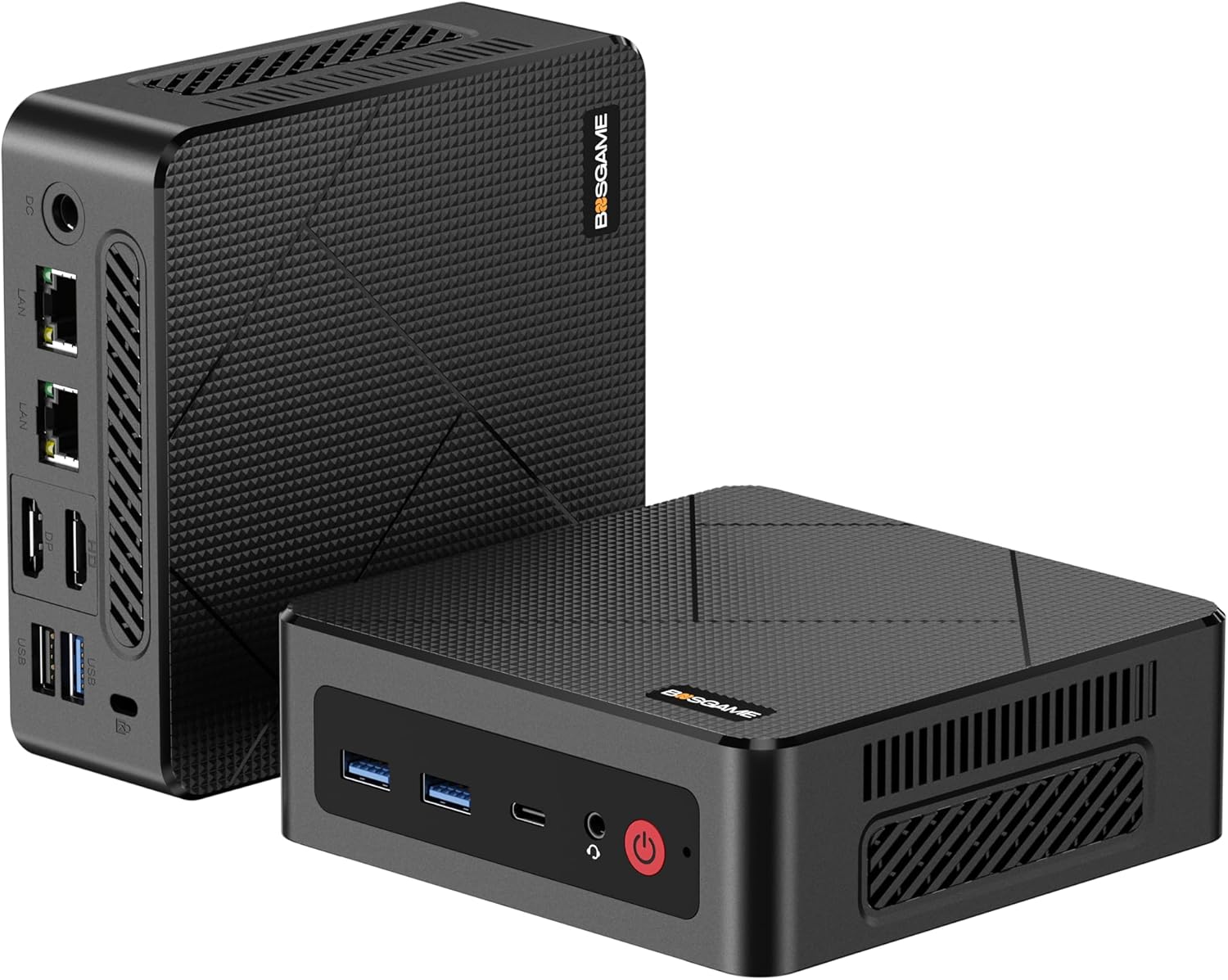 BOSGAME E4 Air Mini PC, Mini Computers with AMD Ryzen 5 3500U, 8GB DDR4 256GB SATA SSD, Dual RJ45, 4K Triple Display, USB-C, USB 3.2, Wi-Fi 5/BT 5.0, Desktop Computers for Office, Home