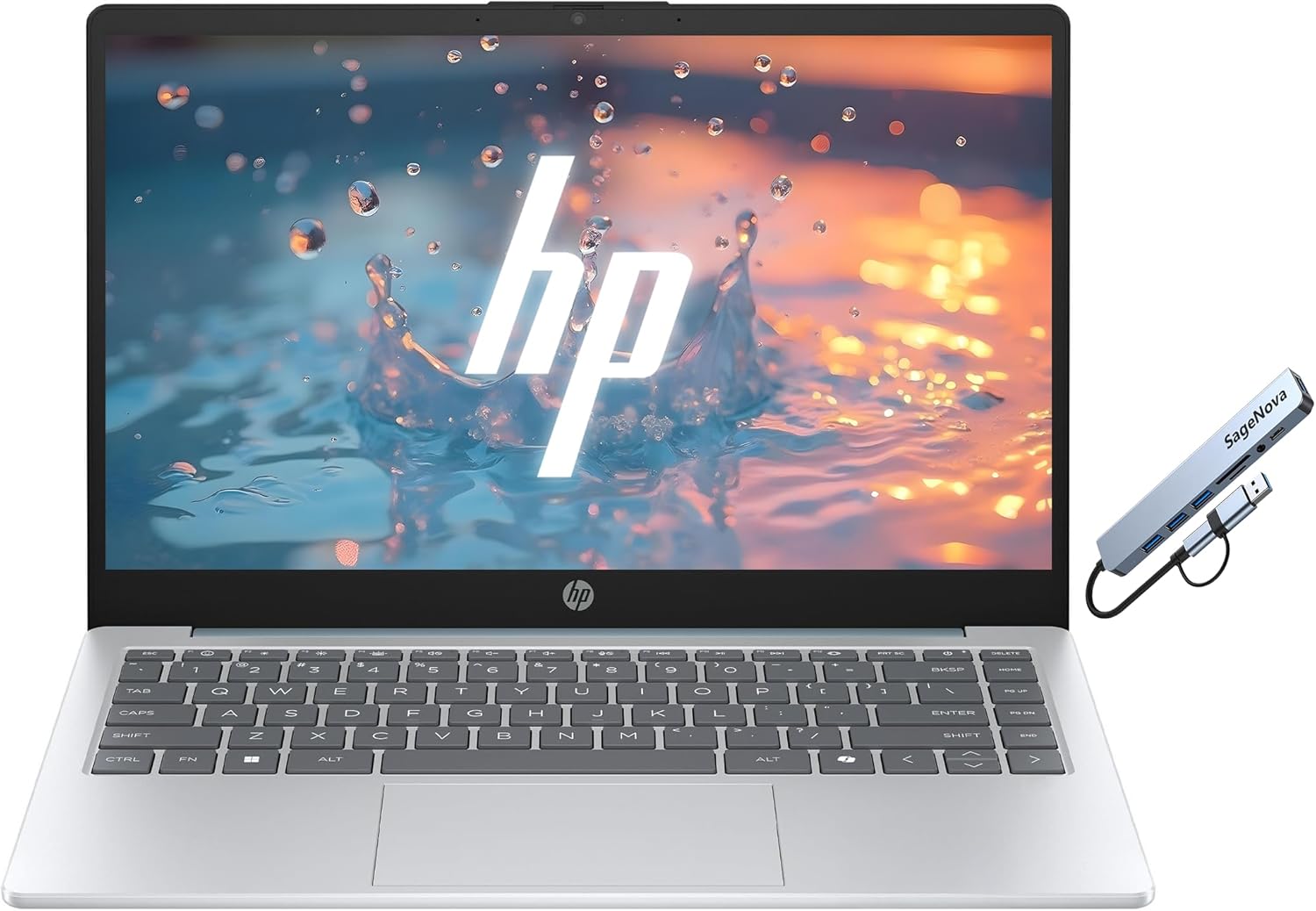 HP 14" Laptop Computer for Business and Student, 256GB SSD, Microsoft Office 365 Included, AMD Athlon 7120U Processor, Windows 11 with Copilot Key, Moonlight Blue