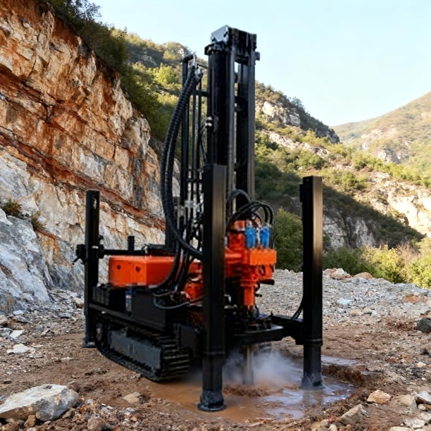 Heavy Duty Core Drill Rig, Hydraulic Core Drilling Rig Machine, Industrial Rock Core Drilling Equipment – High Efficiency Core Drilling Rig for Deep Mining Projects