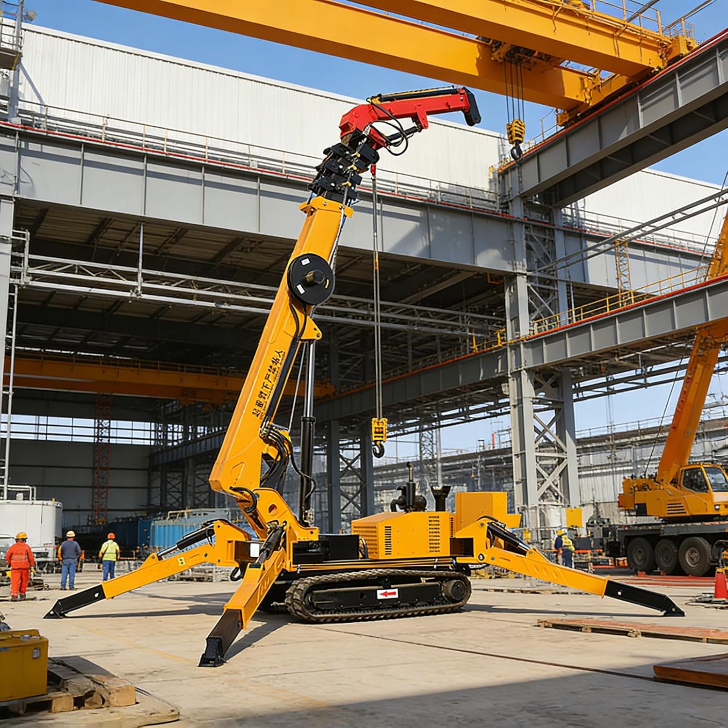 8 Ton Industrial Crawler Crane Hydraulic Lifting Equipment Telescopic Boom Tracked Chassis Rotating Outriggers for Heavy Duty Work