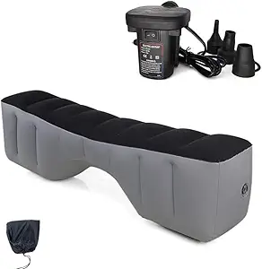 Inflatable Car Air Mattress Back Seat Bed with Air Pump, Universal Back Seat Gap Filler Pad Extender for SUV Camping Sleeping Travel Rest