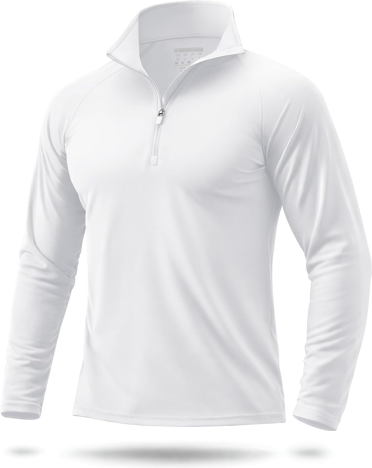 Boladeci Men's UPF 50+ Sun Shirts 1/4 Zip Long Sleeve SPF UV Protection Lightweight Quick Dry Quarter Zip Golf Shirts