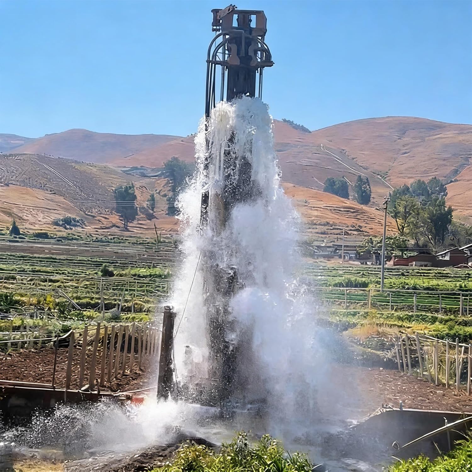 Hydraulic Crawler Water Well Drilling Rig, Deep Borewell Drilling Machine with DTH Hammer, Portable Industrial Borehole Drill Equipment for Farm Irrigation, Construction & Geothermal