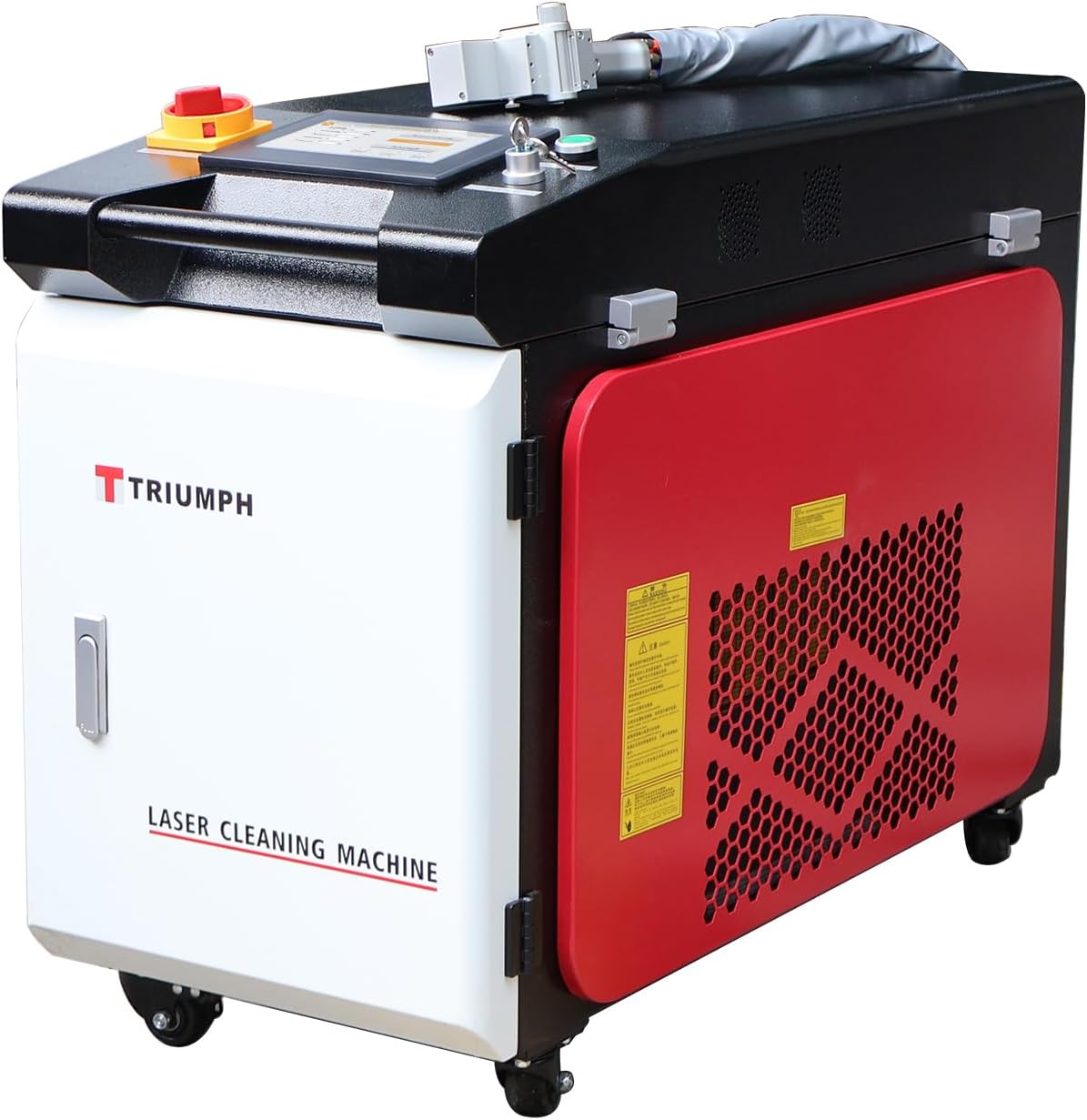 Triumph Laser Rust Remover 2000W Laser Rust Removal Machine Continuous Hand-held Fiber Laser Cleaning Machine for Metals with Rust Paint Oil Dirt Stains Coating Remover Laser Cleaner Machine