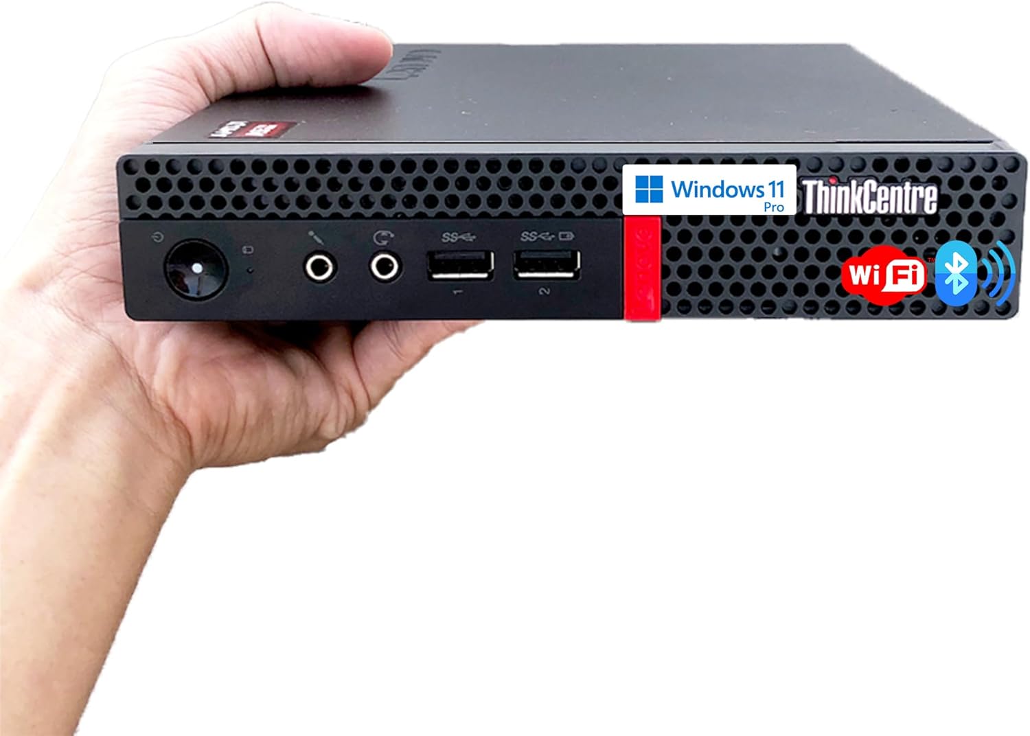Lenovo Business Mini Desktop PC, AMD Processor, 8GB RAM, 128GB SSD, Dual Display Support, Wi-Fi, Bluetooth, USB & Ethernet Port, Windows 11 Pro, Compact, Quiet, and Space-Saving, w/Keyboard & Mouse