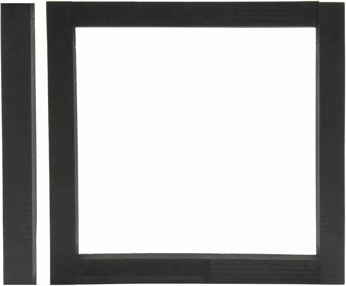 RecPro 14" x 14" Universal RV Roof Air Conditioner Gasket | Closed Cell Foam Seal for AC Install | Adhesive Backing