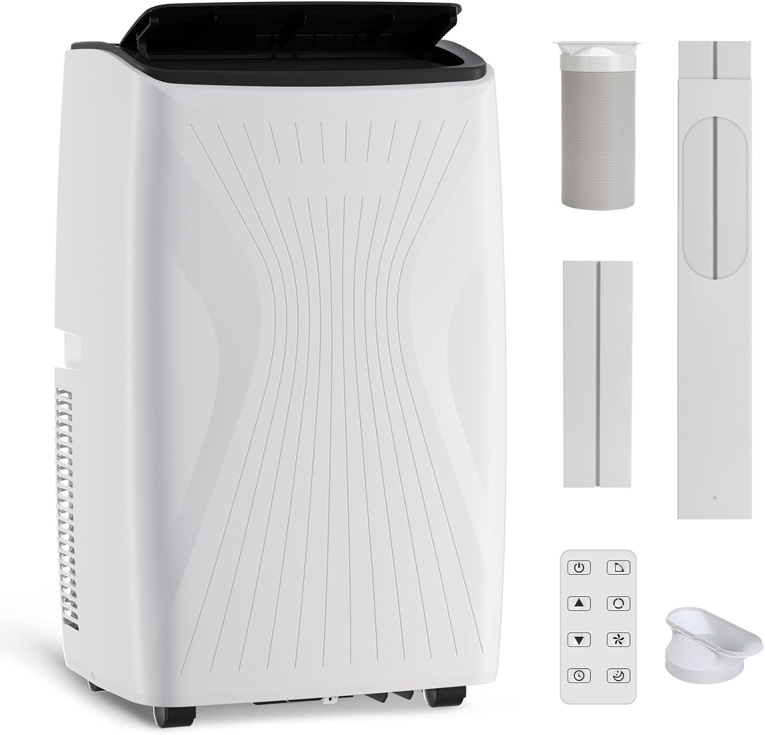 Portable Air Conditioner 14000 BTU – Efficient Cooling & Dehumidification – Home or Office Compact AC – 3-in-1 Portable AC (Cool/Fan/Dehumidifier) – Reliable Performance(White) (14000, BTUs)