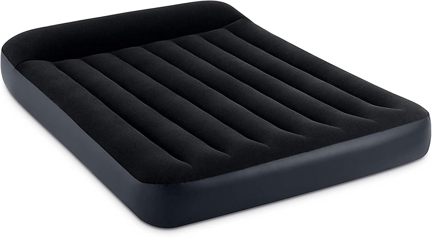 Intex 64149ED Dura-Beam Standard Pillow Rest Air Mattress: Fiber-Tech – Built-in Electric Pump – 10in Bed Height – 600lb Weight Capacity