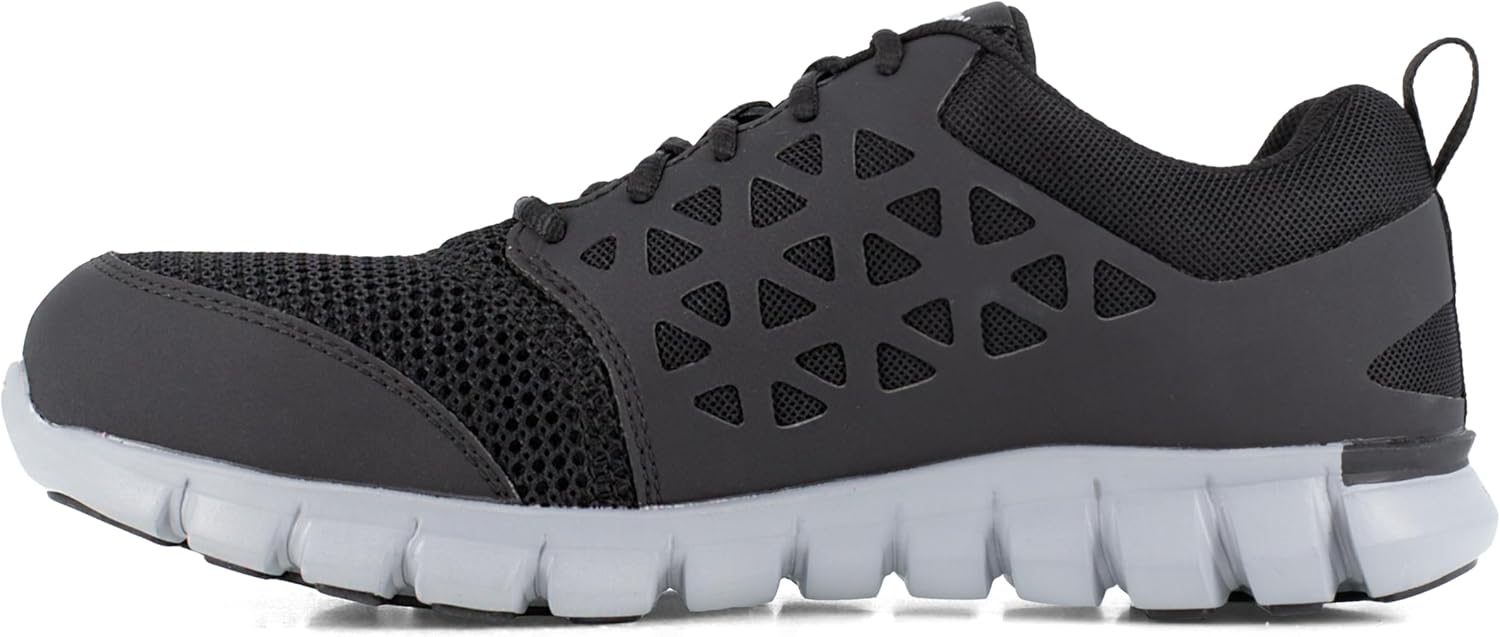 Reebok Men's Rb4041 Sublite Cushion Safety Toe Athletic Work Shoe Black