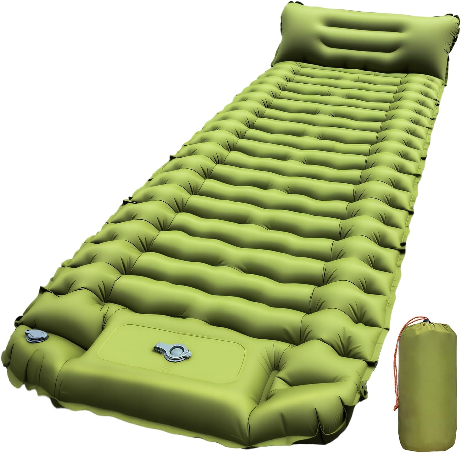 Sleeping Pad for Camping, Ultralight Camping Pad with Built-in Pump, Waterproof, Air Mattress for Backpacking, Hiking, Tent, Overnight Travel, Compact & Comfortable Sleep Pad for Outdoor Adventures