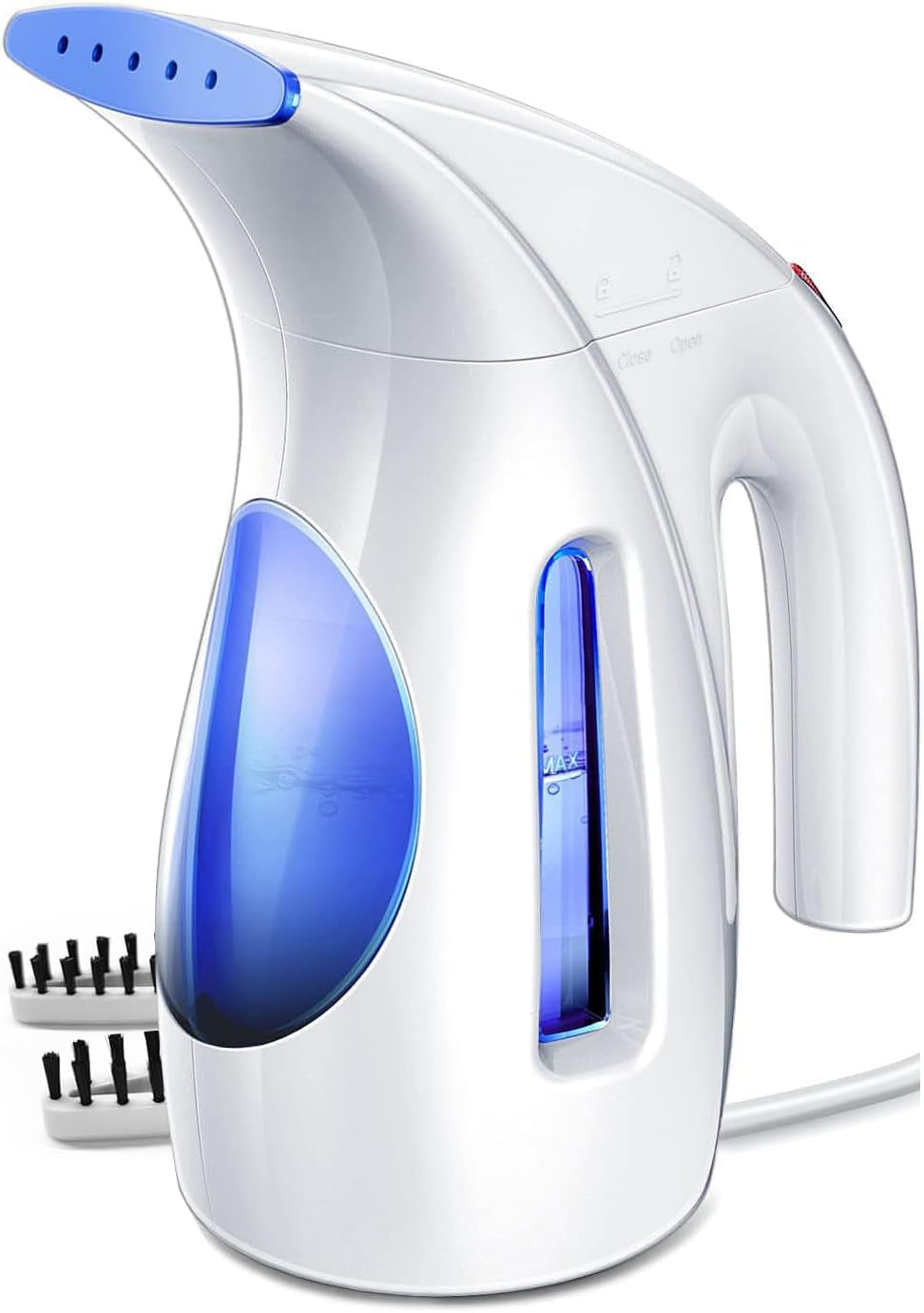 HiLIFE Steamer for Clothes, Portable Handheld Clothing Steamer, 240ml Big Capacity, 700W, Strong Power, Fabric Quick Wrinkle Remover with Brush for Home, Office, Travel (ONLY 120V) -Blue