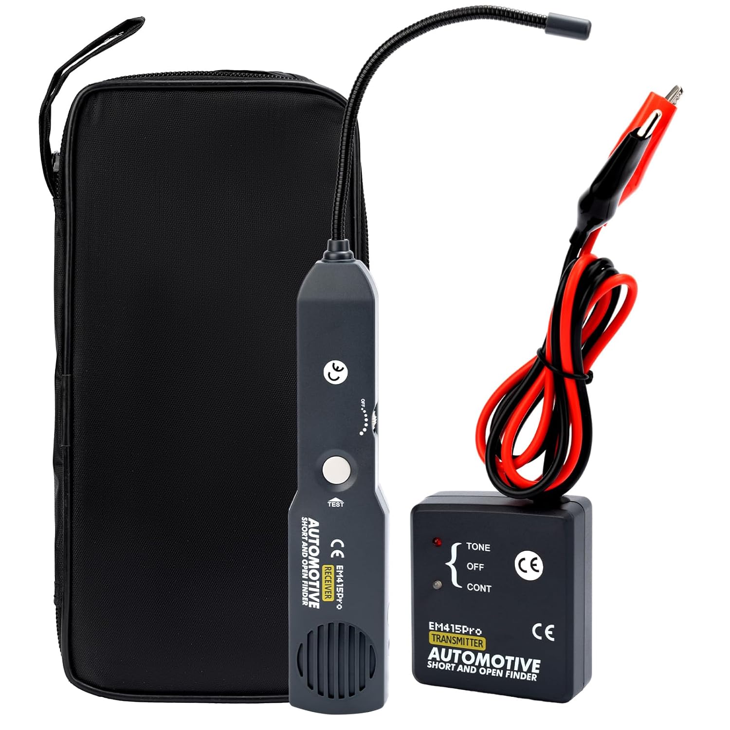 EM415Pro Automotive Circuit Breaker Finder Electrical Tester, 6-42V Wire Tracer Short Circuit Finder, Cable Tracker & Voltage Detector with 7 Inch Flexible Probe for Car and Home Diagnostics