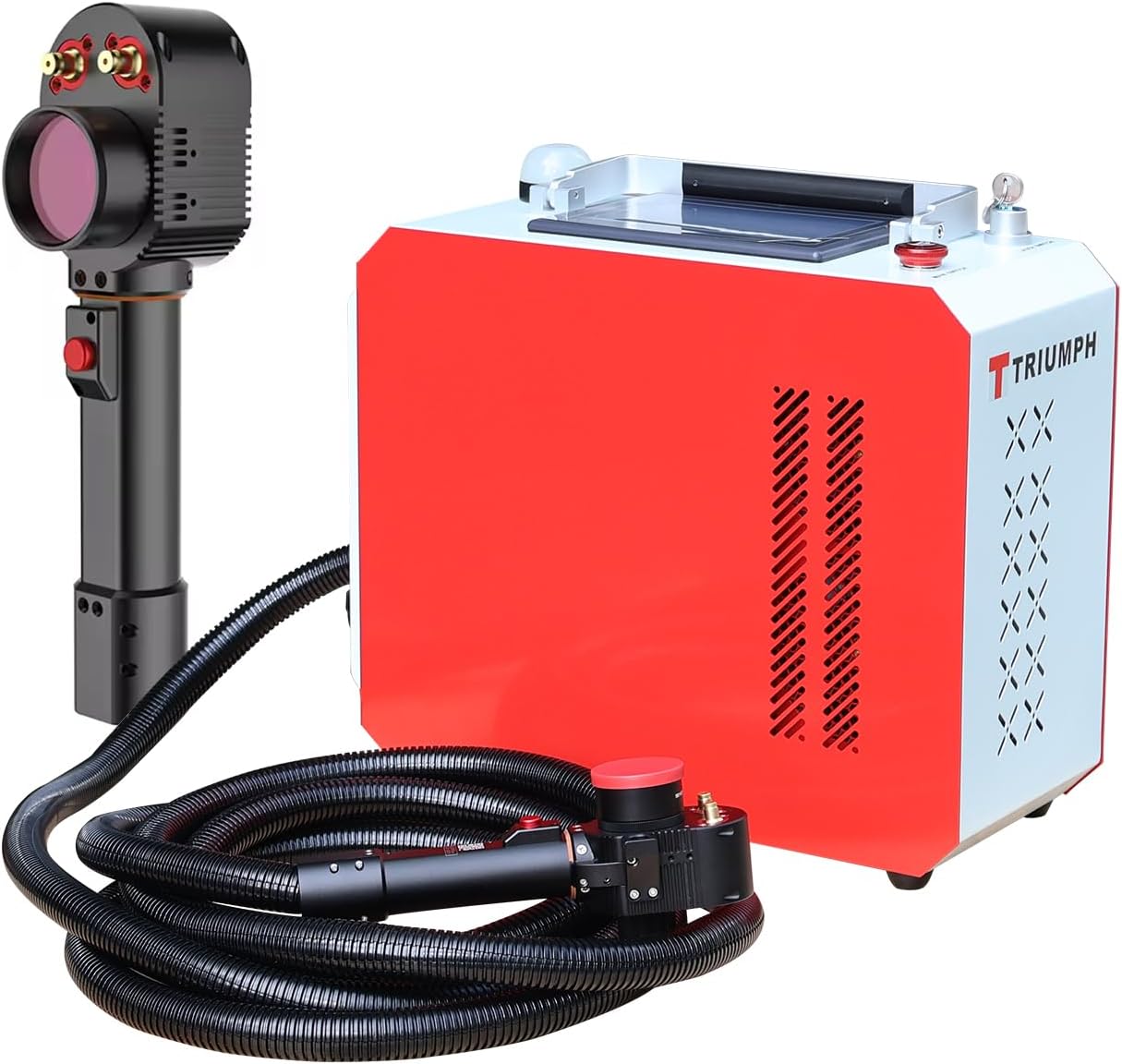 Triumph 300w Pulse Laser Rust Remover Laser Rust Removal Machine Pulse Hand-held Fiber Laser Cleaning Machine for Metals with Rust Paint Oil Dirt Stains Coating Remover Laser Cleaner Machine