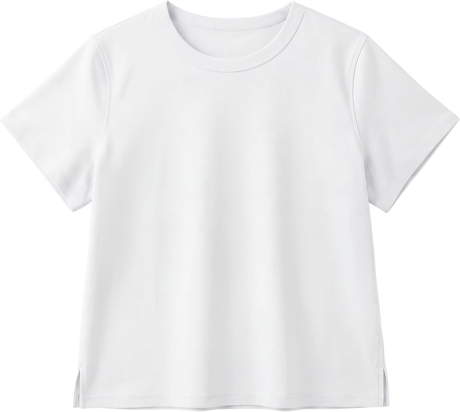Stelle Women's Cotton T-Shirts Crewneck Short Sleeve Basic Tees Summer Casual Solid Crop Tops