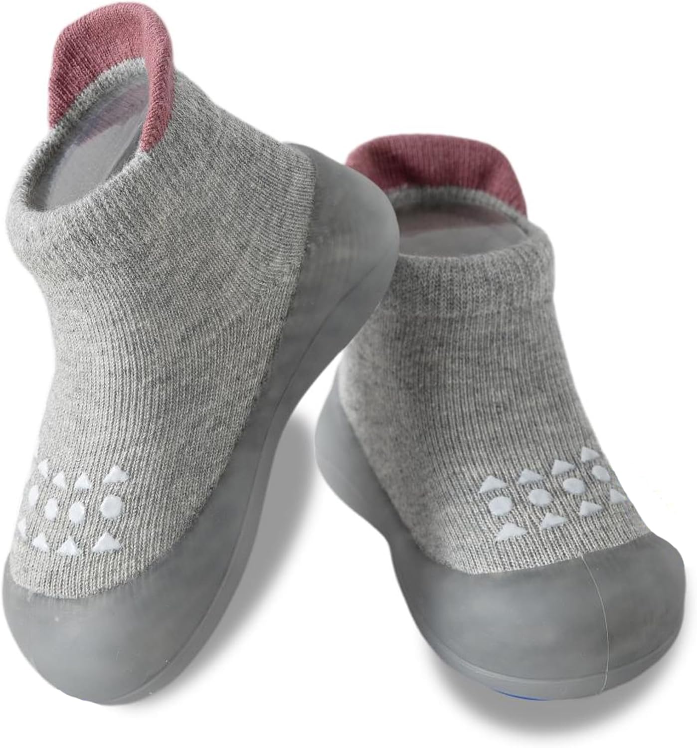 Baby Sock Shoes Toddler Walking Shoes Infant Non-Slip Slippers Soft Rubber Sole Sneakers for Baby Boys Girls