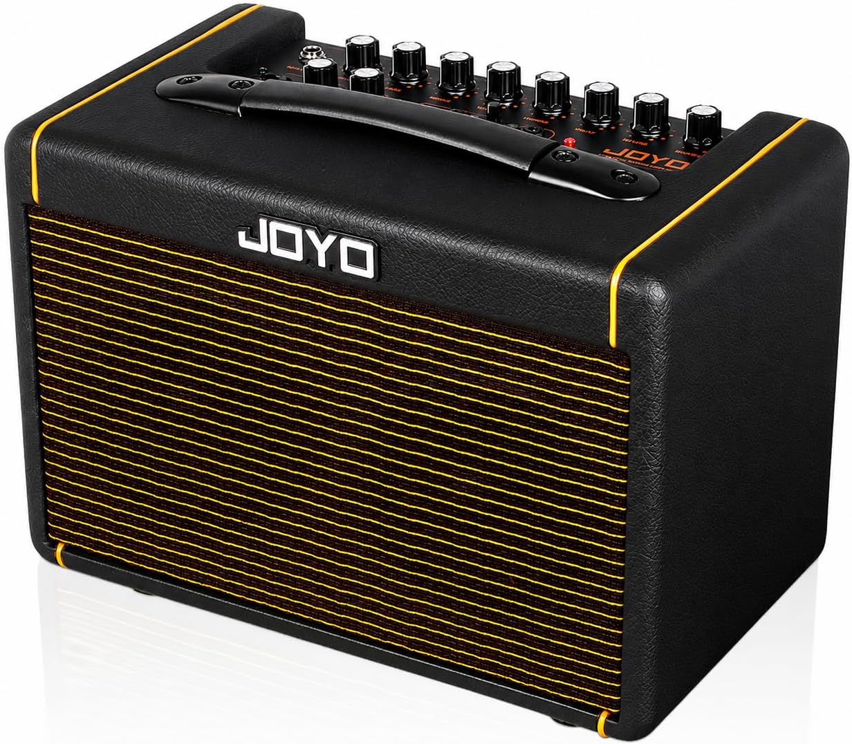 JOYO 20W Acoustic Guitar Amp Battery-Powered Portable Stereo Amplifier with Bluetooth, Reverb/Delay/Chorus Effects, Mic and Guitar Input, USB-C Recording for Practice, Busking & Small Gigs (AC-20S)