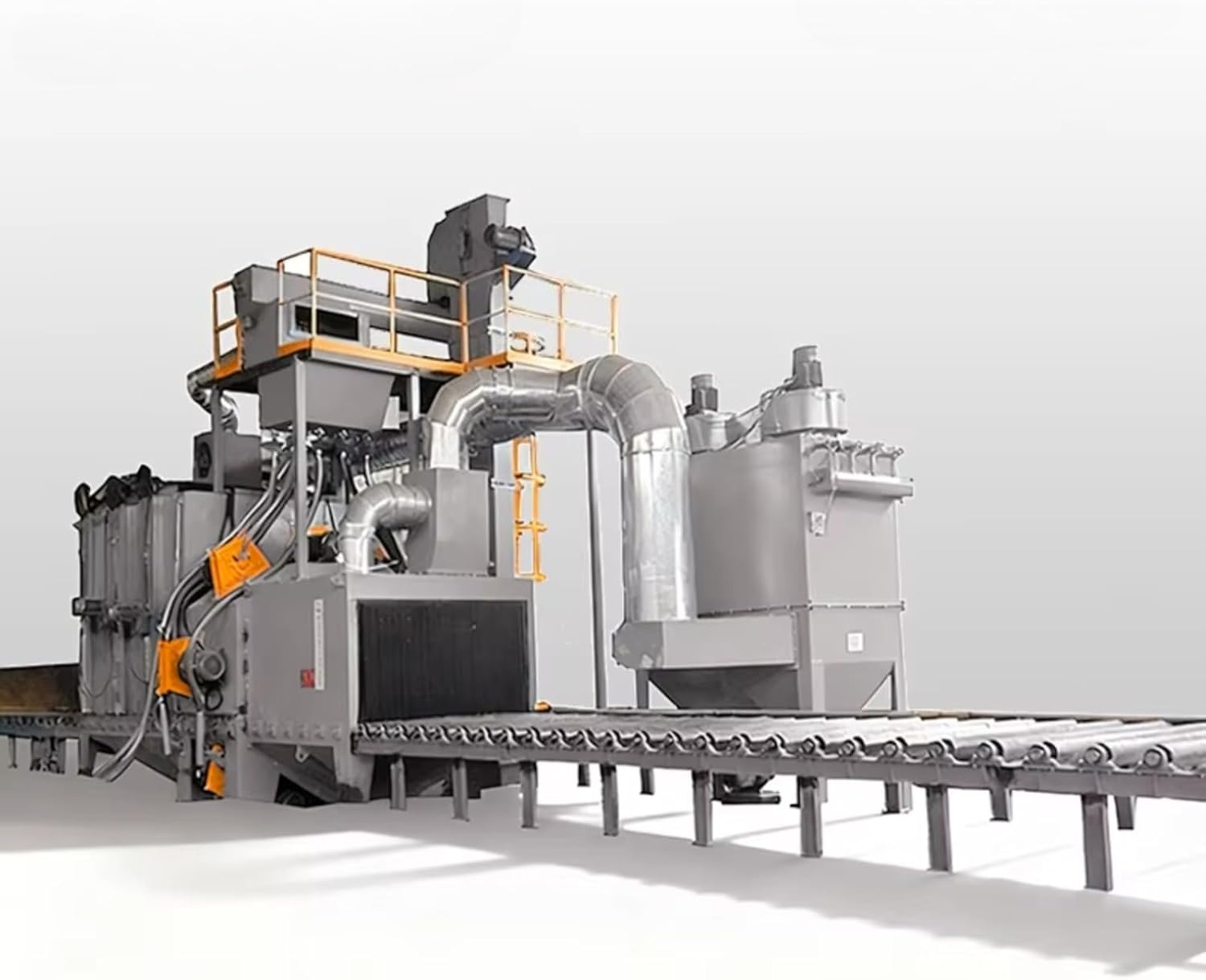 Industrial Roller Conveyor Shot Blasting Machine Pipe Shot Blasting and Surface Cleaning Machine Heavy Duty Industrial Equipment for Metal Workpieces Pretreatment