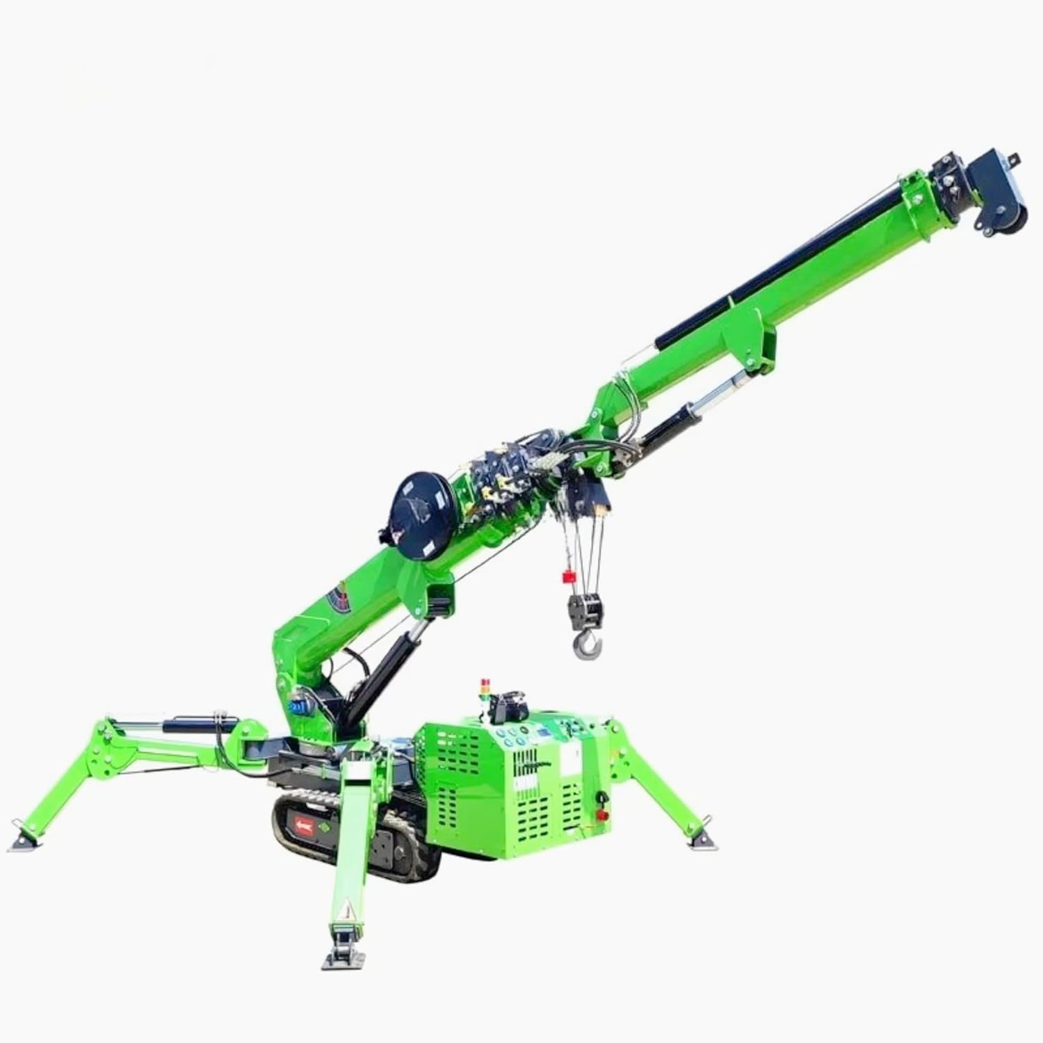 Compact Tracked Power Crane,1-12Ton Mini Crawler Hoist for Narrow Access, Mobile Telescopic Boom Machine for Industrial Lifting, Customizable Tonnage/Color/Model, CE Certified Industrial Equipment