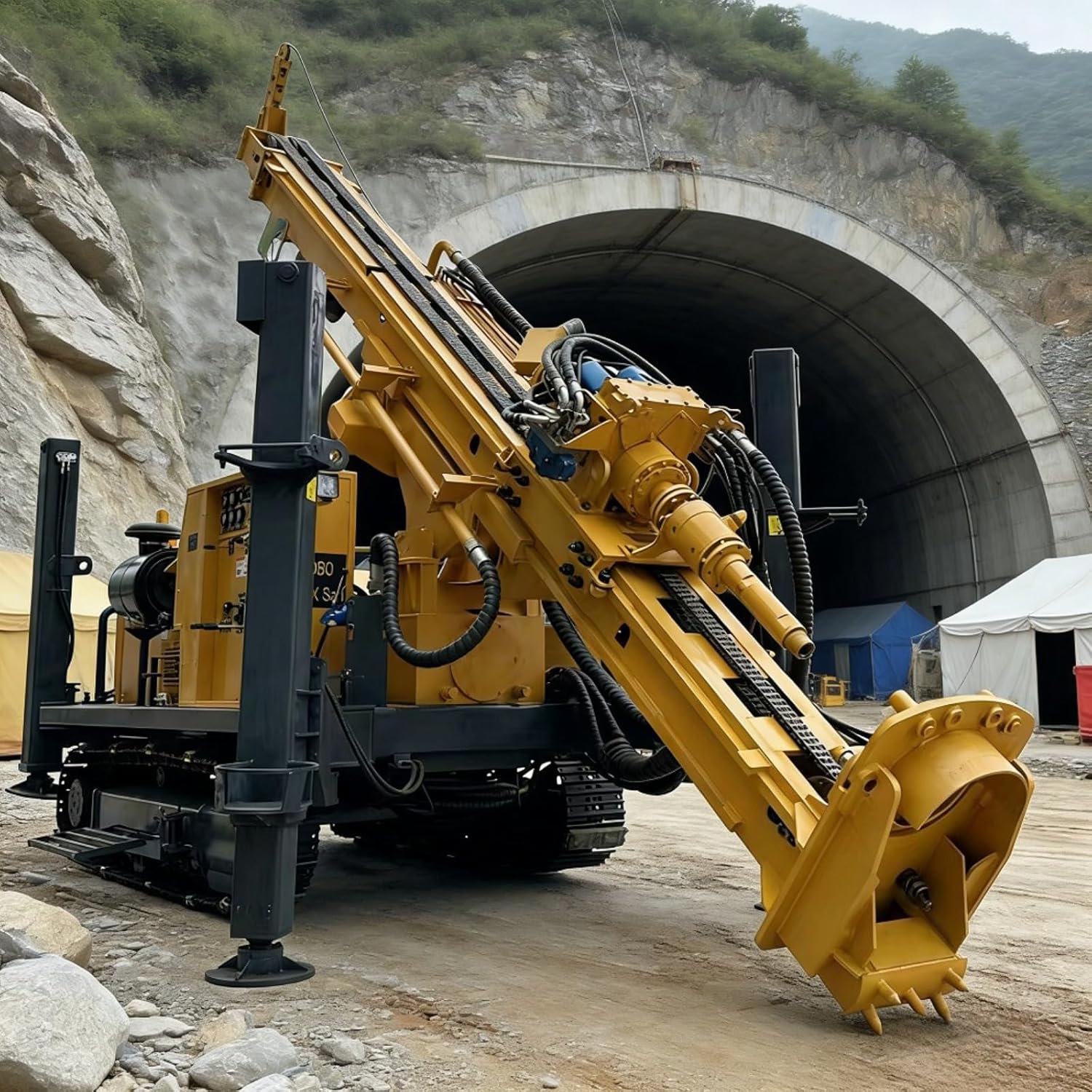Industrial RC Drilling Rig for Water Well Borehole Foundation and Mining Exploration Stable Structure Deep Drilling Equipment for Tough Ground Conditions