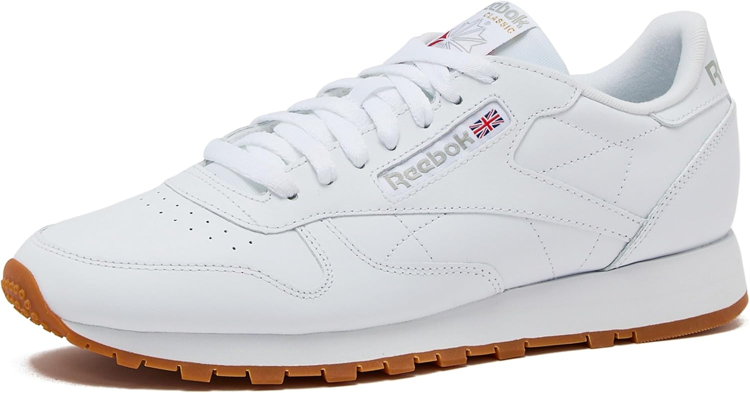 Reebok Classic Leather Sneakers for Men, Casual Tennis Mens Shoes