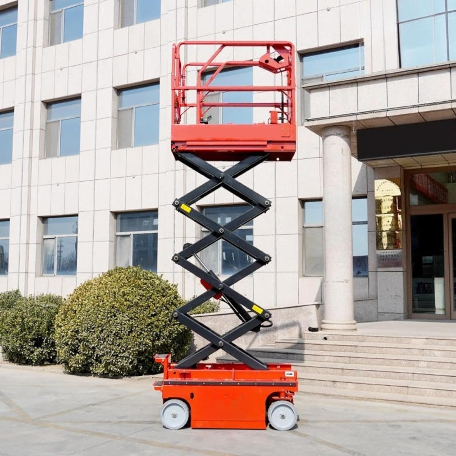 Mobile Scissor Lift Electric Hydraulic Lifting Table Industrial Scissor Lift Equipment Portable Vertical Lift Platform Aerial Work Platform for Warehouse
