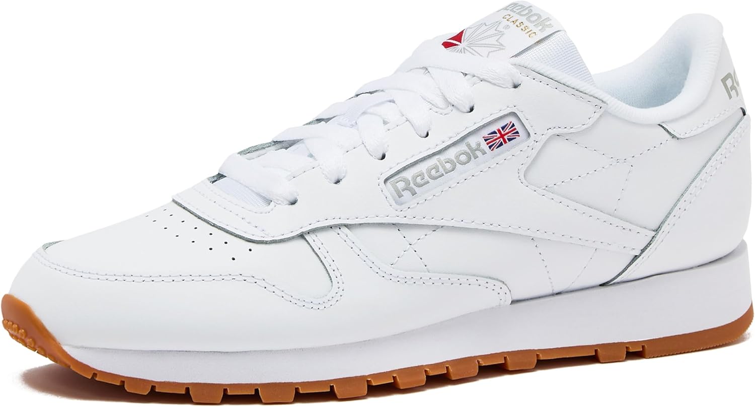 Reebok Classic Leather Sneakers for Women - Black or White Tennis Shoes Womens Size 5 to 11