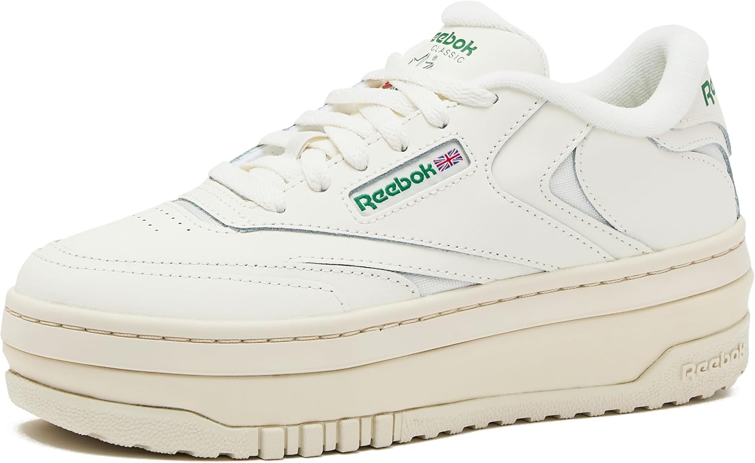 Reebok Club C Extra Platform Sneakers for Women - White Casual Tennis Women's Fashion Sneakers - Womens Shoes Size 5 to 11