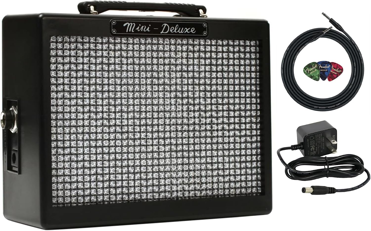Fender MD-20 Mini-Deluxe Guitar Amp Bundle with Power Supply, Instrument Cable and Fender Picks