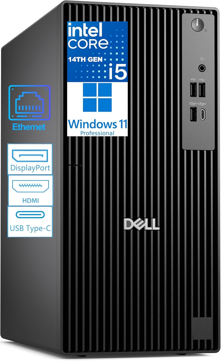Dell Business Tower Desktop Computer, Next Gen OptiPlex, 14th Gen Intel i5-14500 vPro (14-Core, 5.0GHz), 8GB DDR5 RAM, 512GB PCIe SSD, Windows 11 Pro