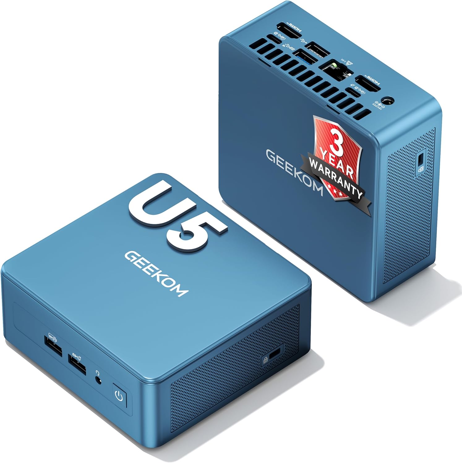 GEEKOM IT12 Mini PC for Multitasking & Home Office [15 TDP] with Intel Core Ultra 5 125U(Arc Graphics) Mini Computers,16GB RAM/512GB SSD(Expandable) Windows 11 Desktop PC[3-Year Coverage] 8K/WiFi 7