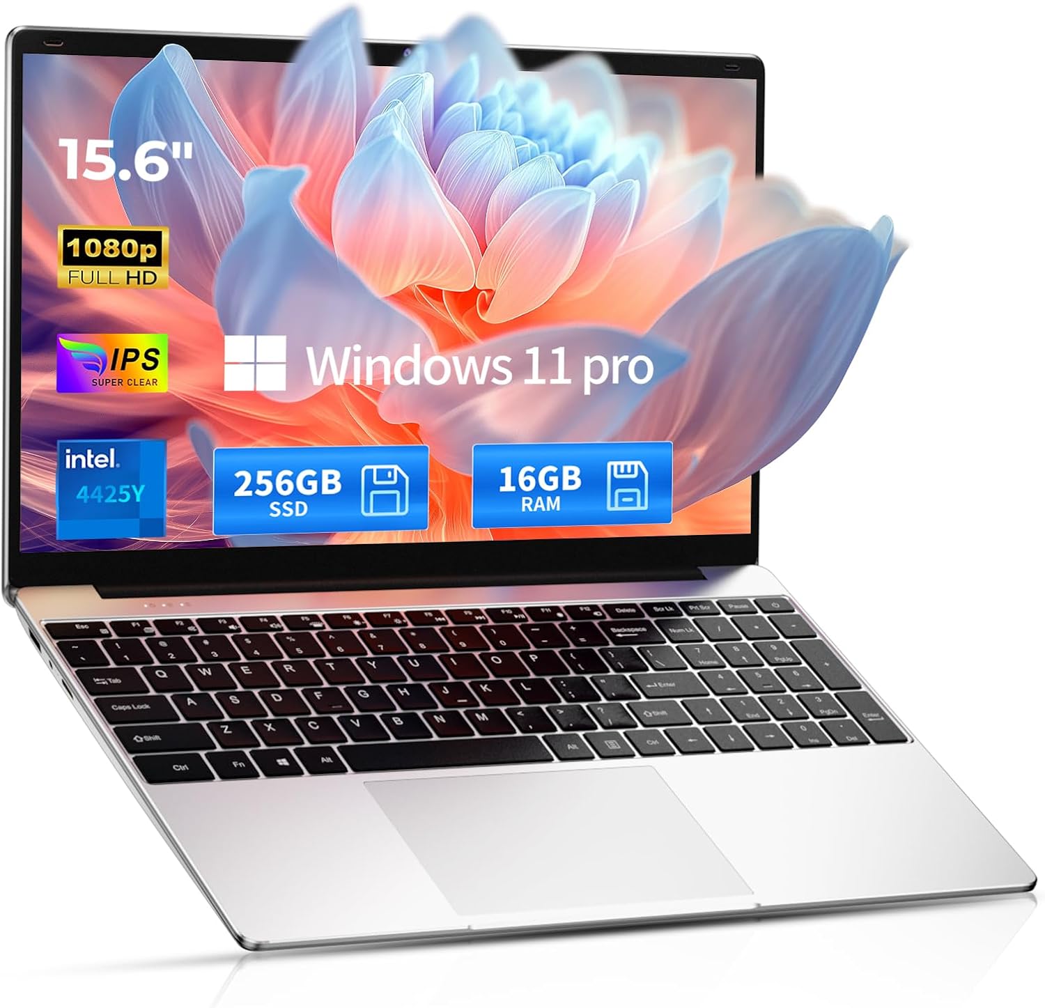 2026 Windows 11 Pro Traditional Laptop Computer, 16GB RAM 256GB SSD for Business Office Student School College, 15.6" FHD IPS Display, Lightweight Portable with Office 365, 4H Battery, 3.5 lbs