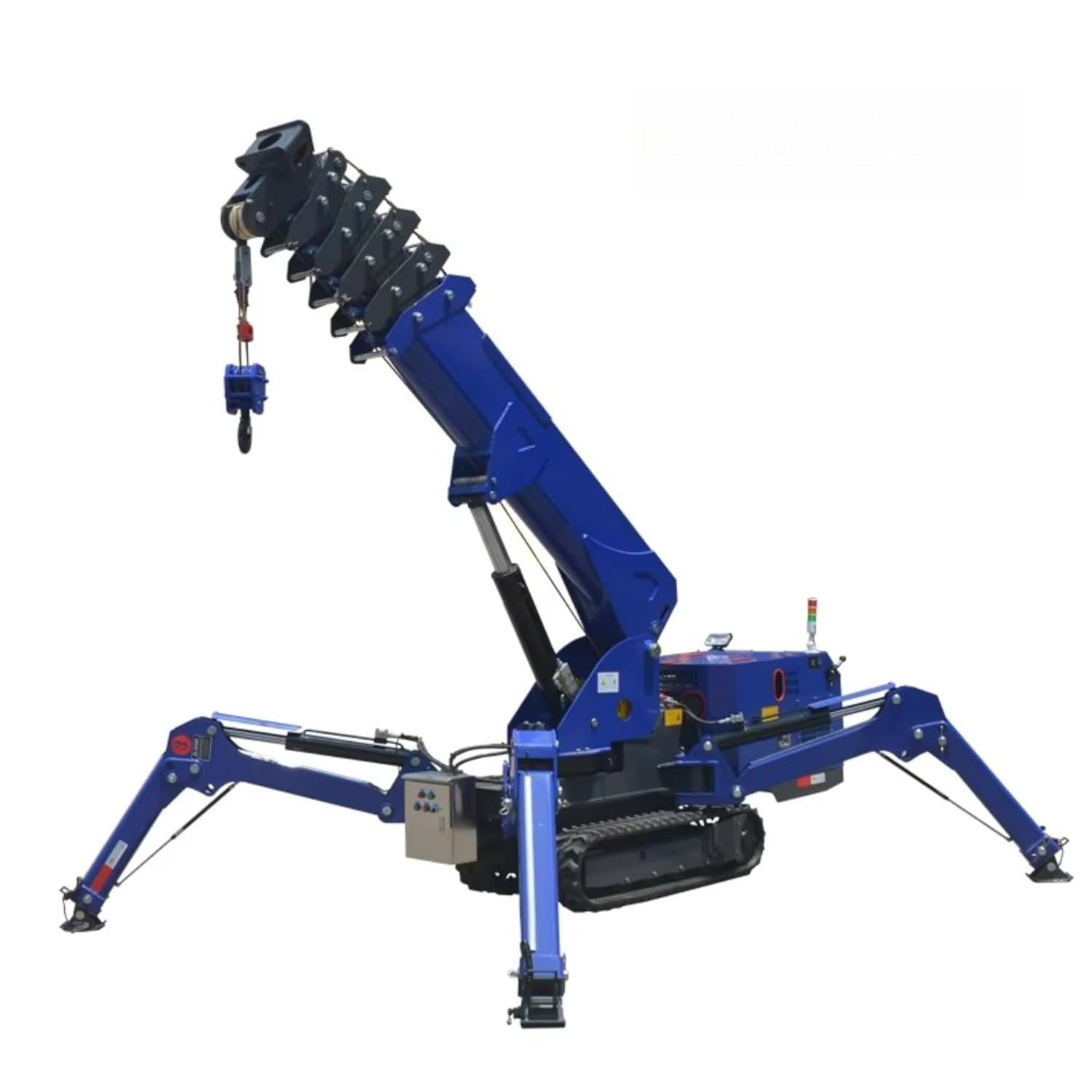 Heavy-Duty Telescopic Boom Mini Crawler Crane, 1-12Ton Compact Tracked Hoist for Tight Spaces, Mobile Industrial Lifting Machine, Customizable Tonnage & Color, CE Certified Professional Equipment