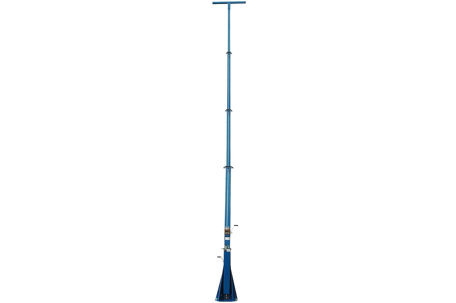 40 Foot Telescoping Light Mast - 13-40' Fold Over Four Stage Light Tower - 360 Degrees Rotating Boom - Powder Coat Finish