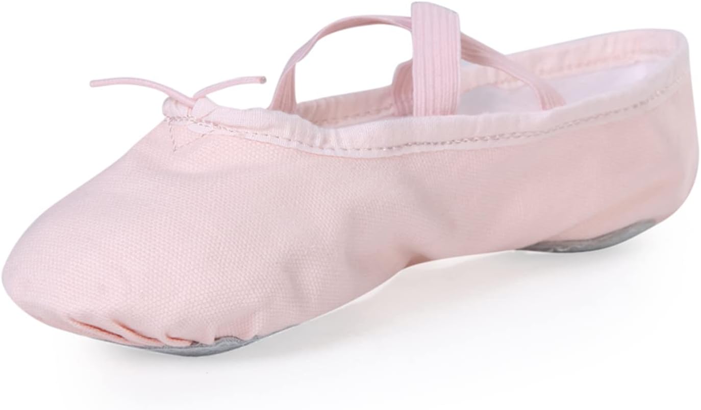 Stelle Canvas Ballet Shoes for Girls Dance Ballet Slippers Shoes(Toddler/Little/Big Kid/Women)