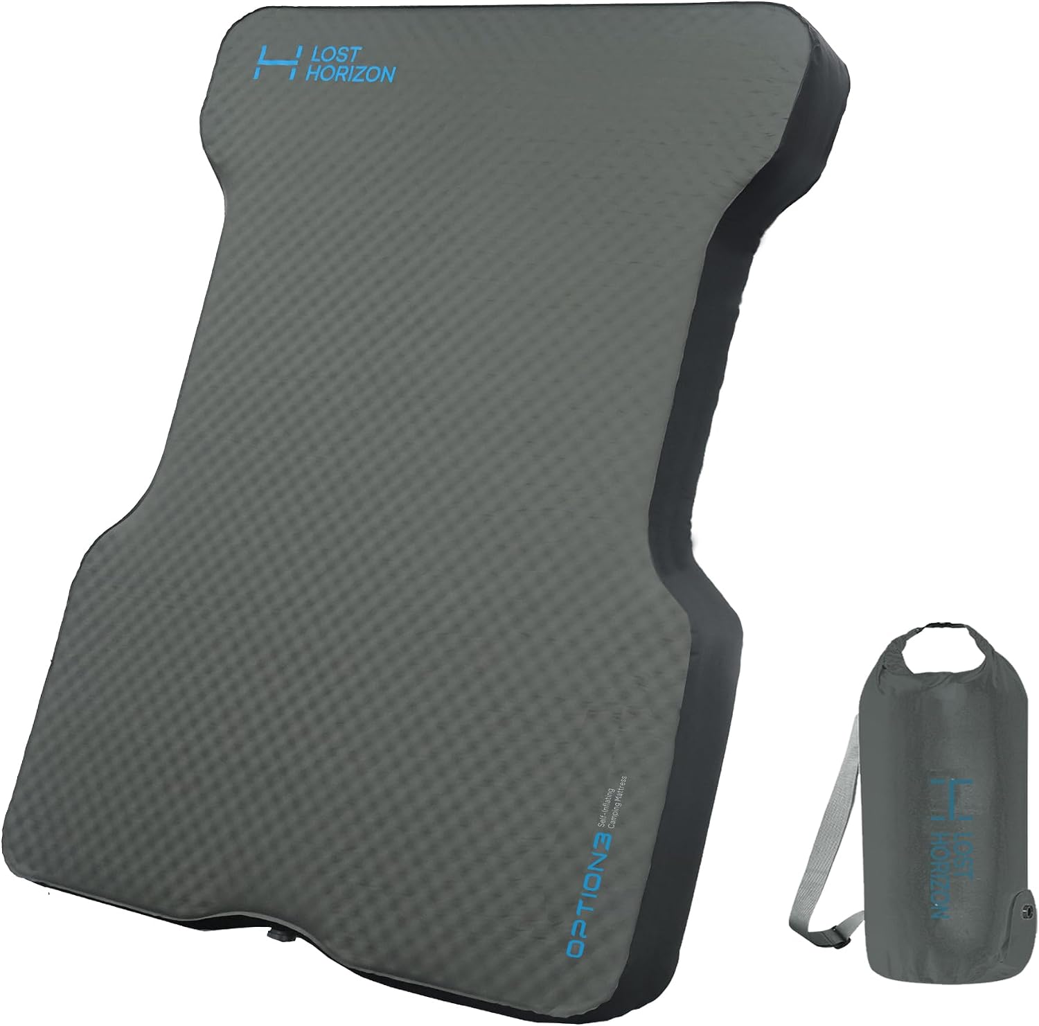 Lost Horizon Self Inflating Foam Camping Mattress for Truck Bed, 6 FT