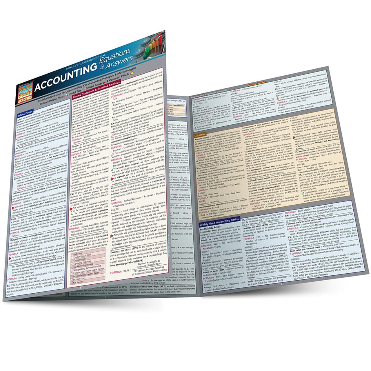 Accounting Equations & Answers: a QuickStudy Laminated Reference Guide