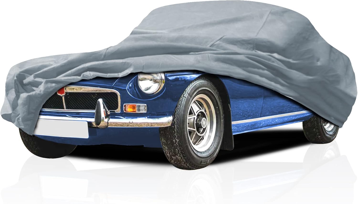 5 Layer Car Cover for MG Midget 1962-1979 Convertible 2-Door Roadster Semi Custom Fit Full Coverage All Weather Pollution, Dust, Sun, All Weather Protection