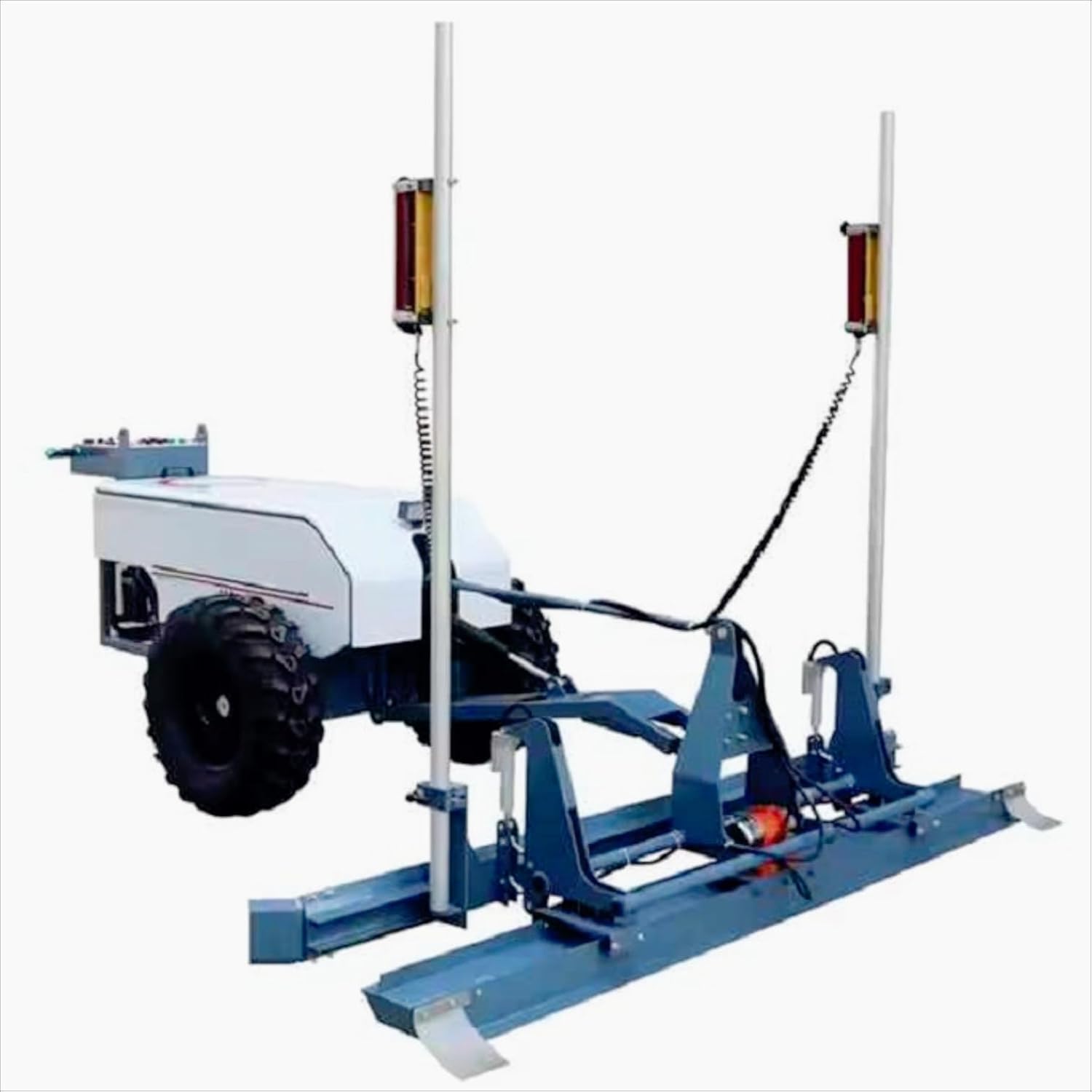 Heavy-Load Industrial Slab Concrete Paving Grader, Telescopic Boom Automated Leveling Equipment, Ride-on High-Frequency Vibratory Screed Machine for Infrastructure Project
