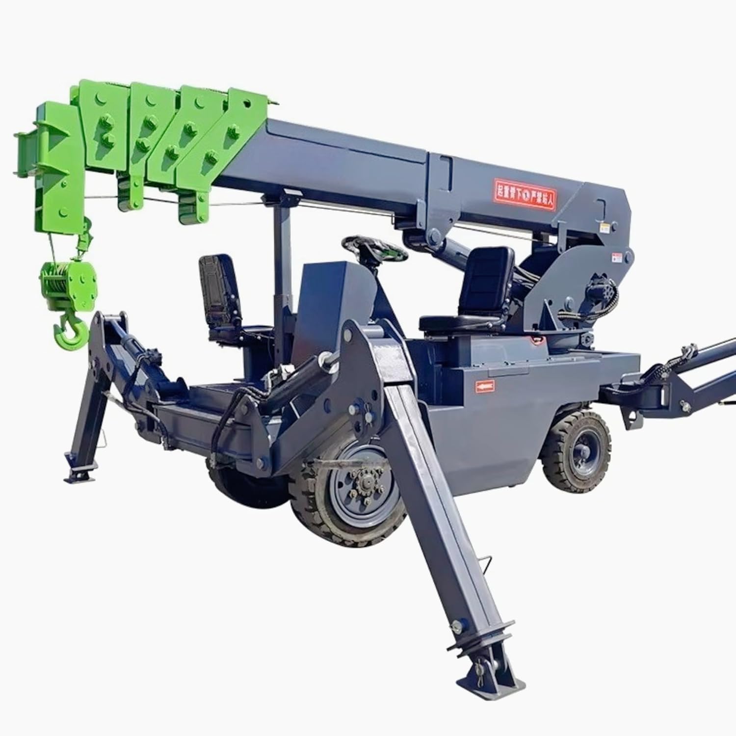 Telescopic Boom Mini Crawler Crane, 1-12 Ton Compact Tracked Hoist for Narrow Spaces, Mobile Lifting Machine for Steel & Glass, Customizable Tonnage/Color/Model, CE Certified Industrial Equipment