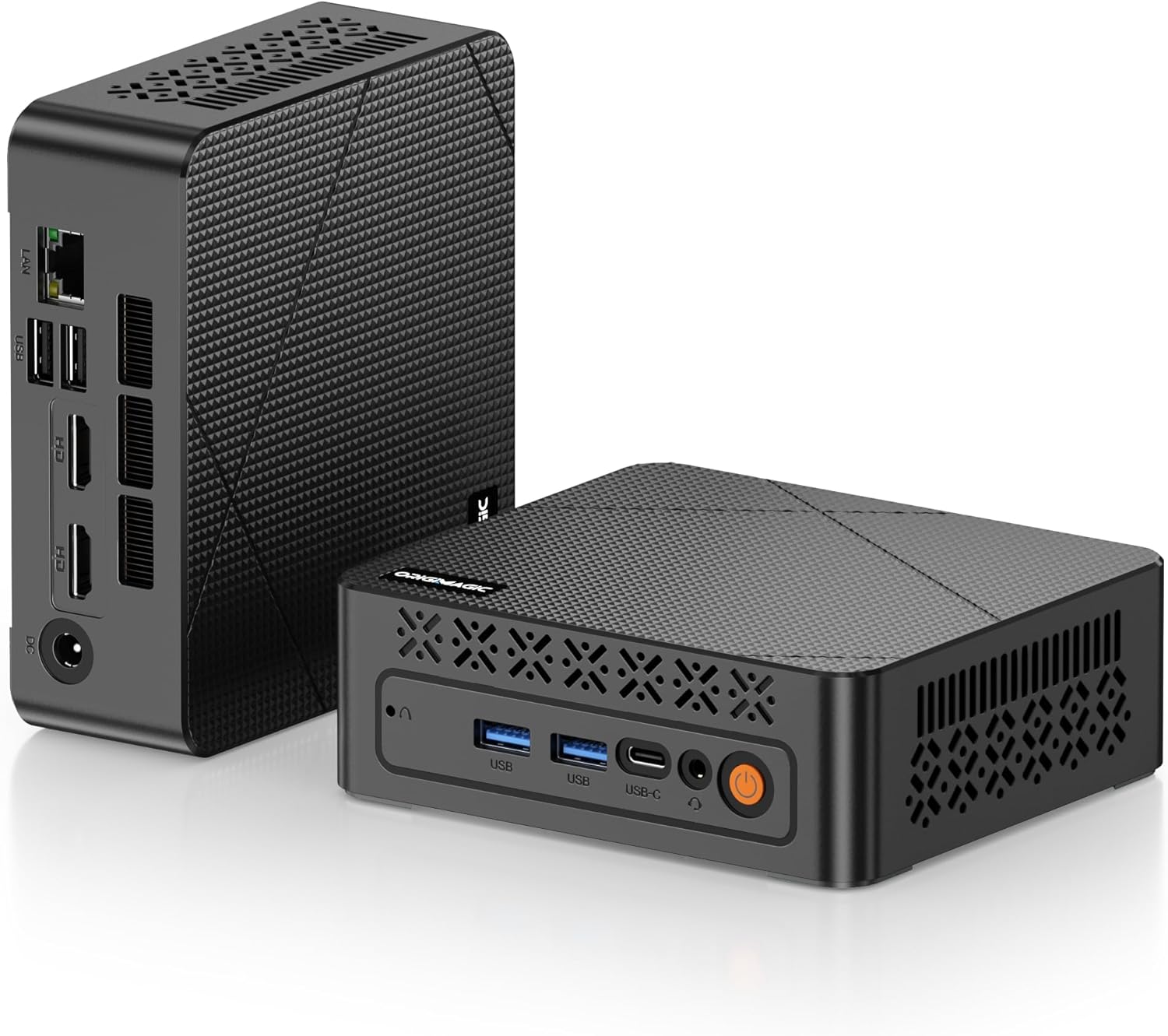 C3 Mini PC Intel Core i3 5005U, 8GB 1600MHz DDR3L RAM 512GB SSD, Dual HDMI, USB3.2 Type A, USB-C/WiFi/BT 5.0, Business Office Mini Computer, Installed Windows 10(Cannot Upgraded)