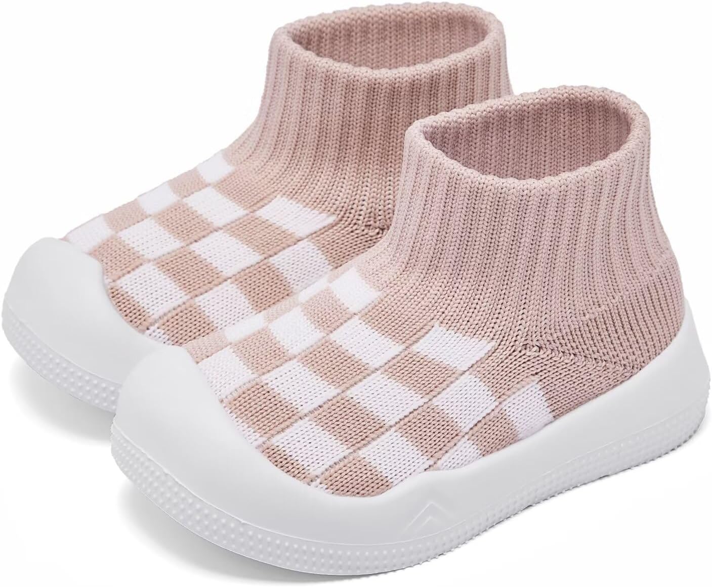 Baby Boy Girl Non-Skid Indoor Infant Walking Shoes Breathable Warm Elastic Sock Shoes with Memory Sole Protect Toes Outdoor Sneakers