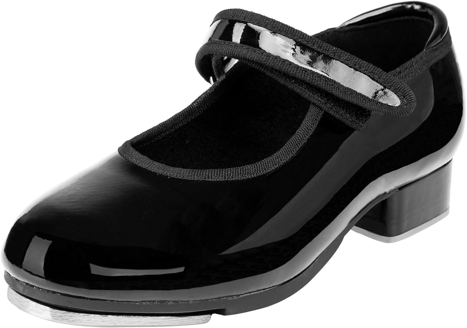 Stelle Tap Shoes for Girls Toddler PU Leather Non-Slip Dance Shoes for Toddler/Little Kid/Big Kid